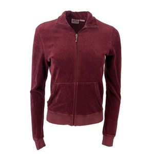 Vintage OG Juicy Couture Jacket Burgundy Zip Up